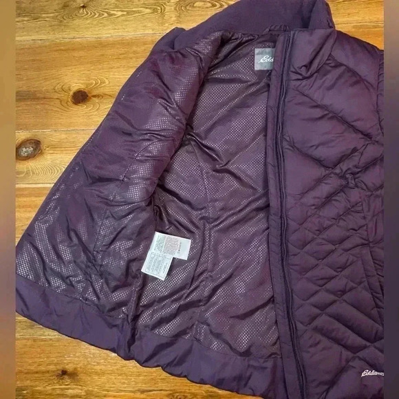 Eddie Bauer | Quilted Down Vest | Dark Purple | Women’s S - Picture 4 of 4